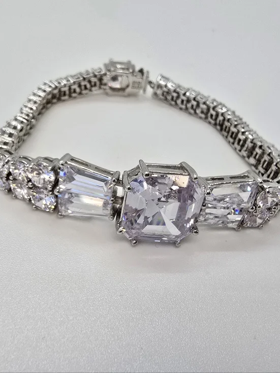 Vintage Givenchy Crystal Multi-Row Bracelet - Picture 3 of 8